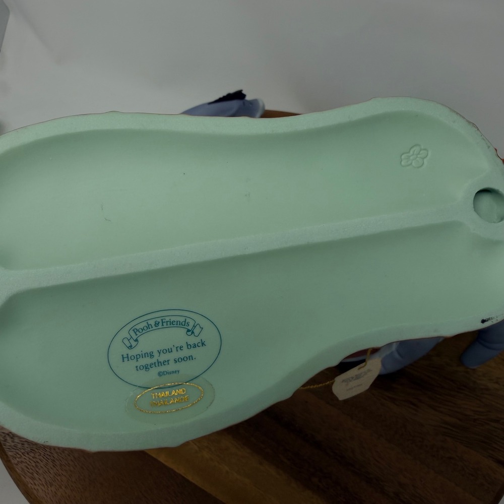 Disney Eeyore Winnie the Pooh Tigger Ceramic & Plastic Figurines Snow Globe Lot - Picture 16 of 17